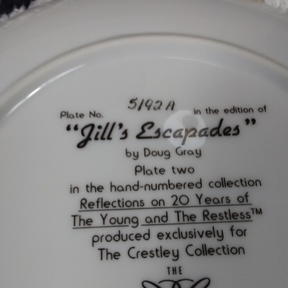 PLATE YOUNG AND THE RESTLESS DECOR HOME VINTAGE - Picture 11 of 14